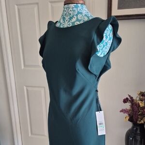 Calvin Klein Teal Long Sleeve Dress